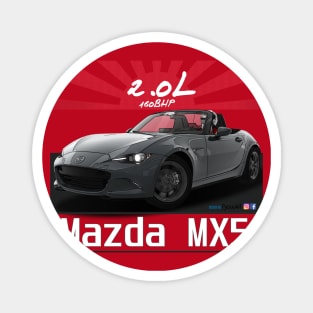 Mazda MX5 ND Grey Blue Magnet